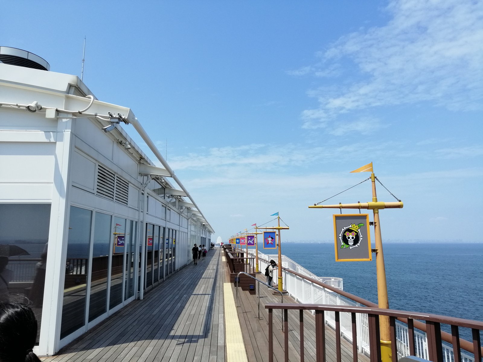 An ocean view from a service centre