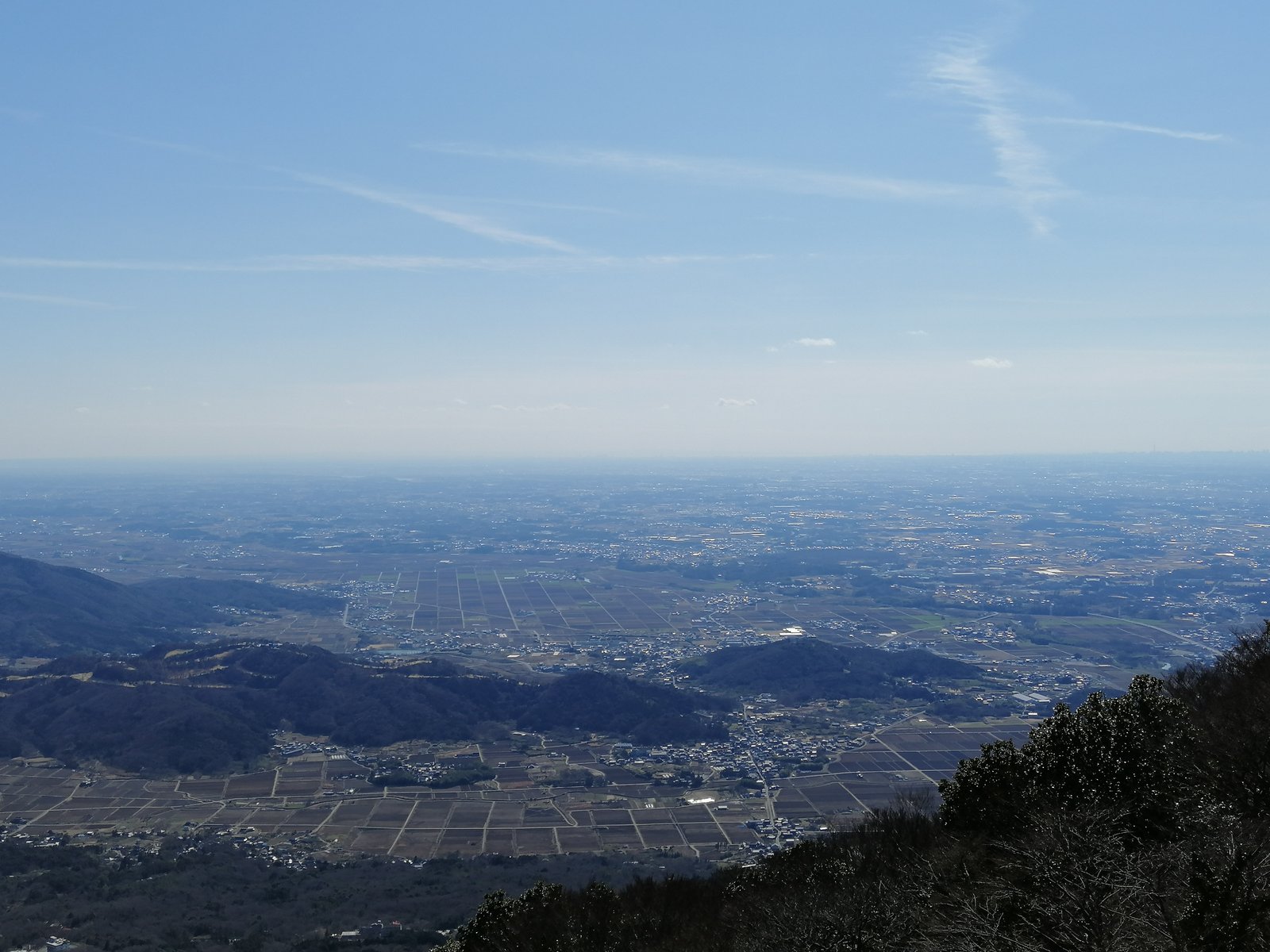 A view from the top of Mt Tsukuba